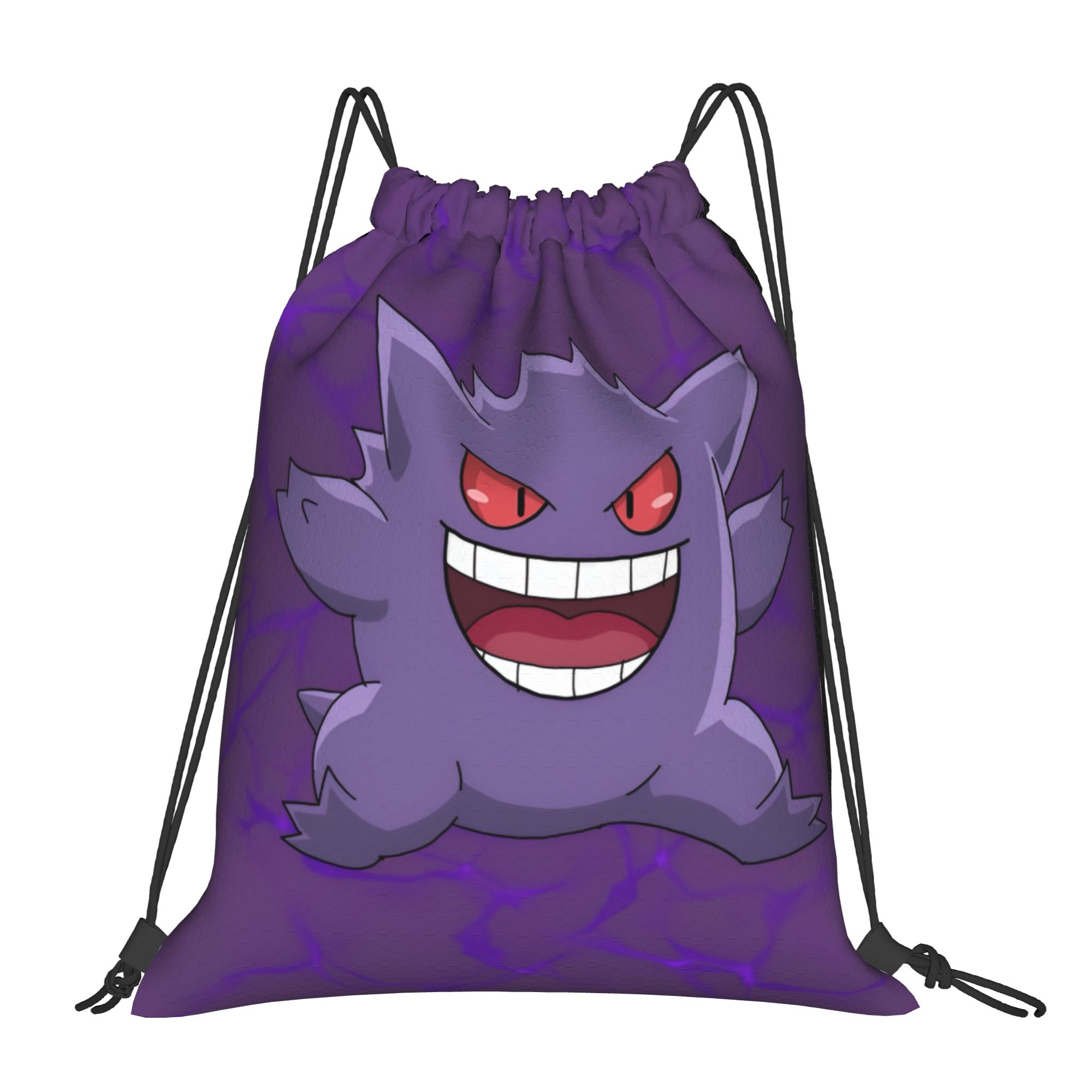 Drawstring Gym Bag - 맞춤형 포켓몬 게나르 드로스트링 백팩 스포츠
