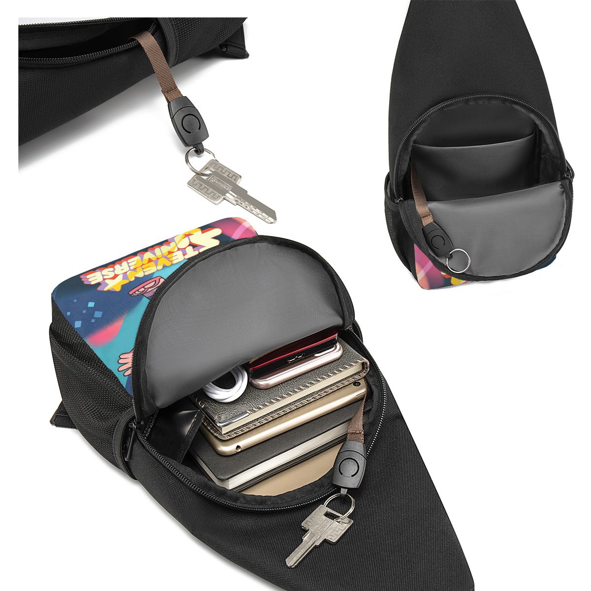 스티븐 유니버스 체스트 백 남성 슬링 크로스바디 백팩  - Sling Backpack Shoulder 리뷰 및 가격