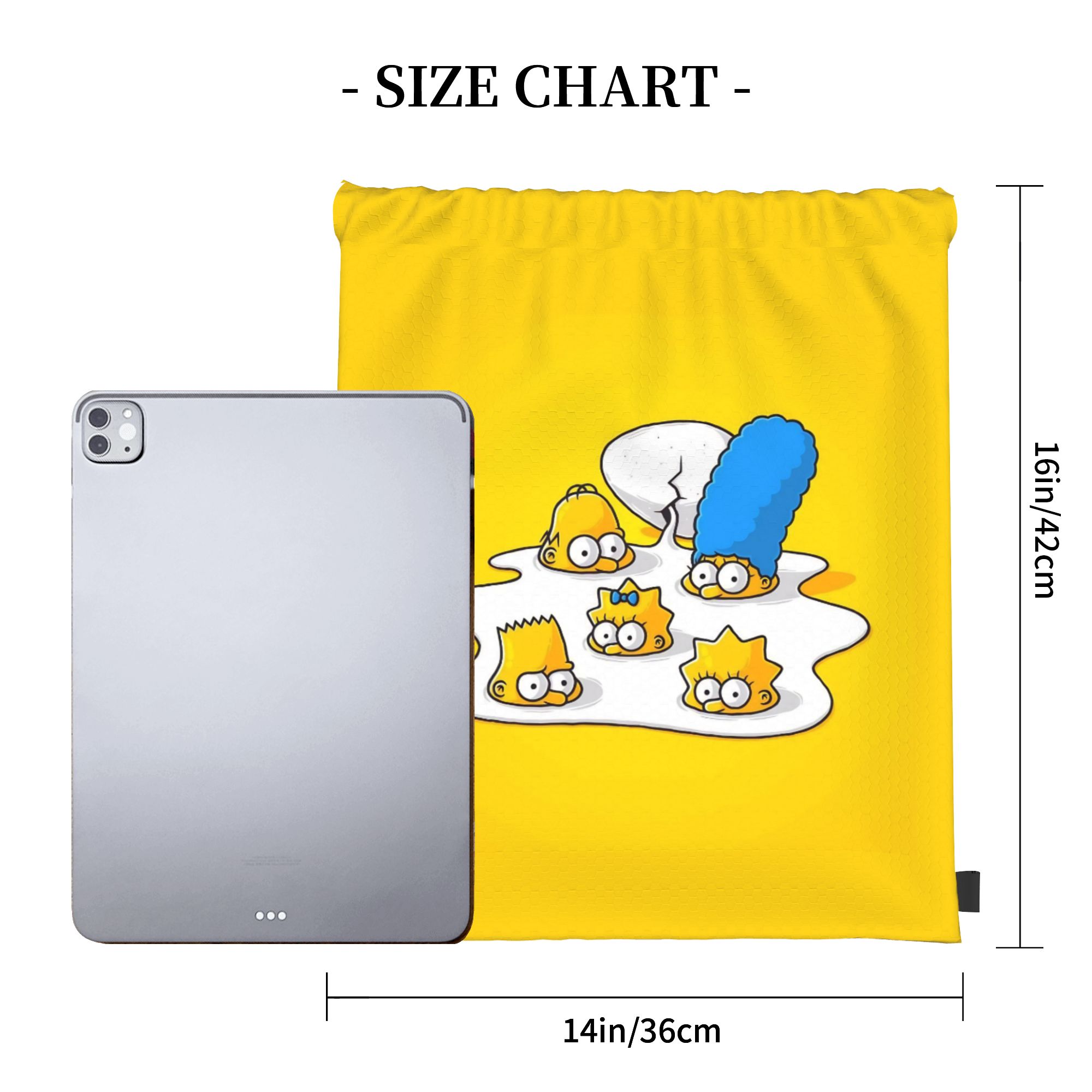 심슨스 만화 드로스트링 백팩 체육관 스포츠 가방 방수  - Drawstring Gym Bag 리뷰 및 가격
