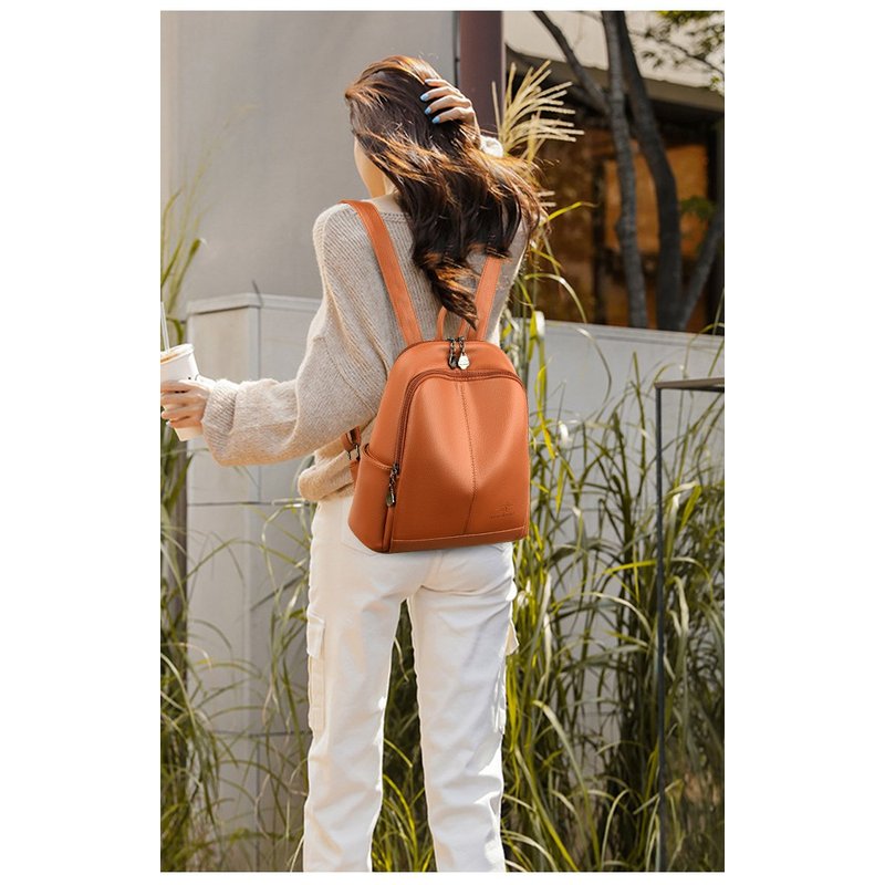 새로운 한국산 소프트 PU 가죽 대용량 여행용 백팩 여 - Travel Backpack Anti Theft 리뷰 및 가격